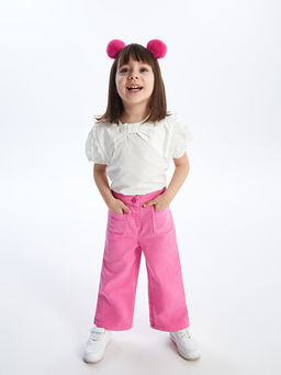 Beli Lastikli Basic K?z Bebek Pantolon