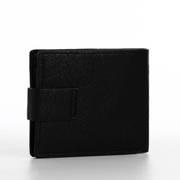 Портмоне мужское на магните, отдел для купюр, для карт, для монет, чёрное