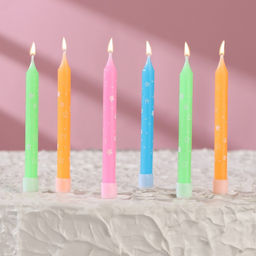 Свечи в торт Звезды, 7х0.6 см, 6 шт