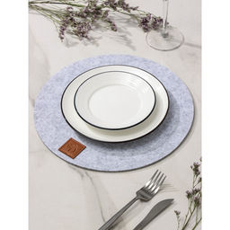 Салфетка сервировочная на стол Доляна «Грэй», d=30 см, цвет серый