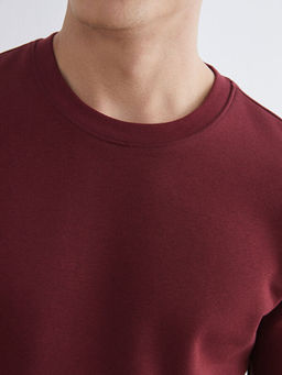 Bisiklet Yaka Erkek Kal?n Sweatshirt