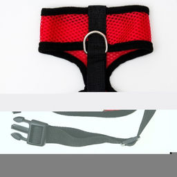 Шлейка мягкая из неопрена, размер S, ОШ 24 см, ОГ 24-34 см, красная - Пижон фото 5