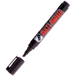 Маркер CROWN "Multi marker Chisel" скошенный, красный перм., шир. линии 5мм (СРМ-800CH)