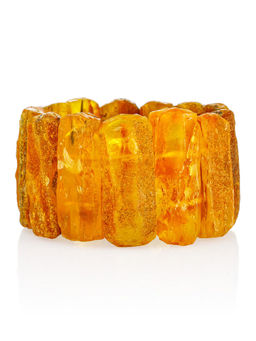 Стильный браслет с лечебным эффектом Помпеи из натурального балтийского янтаря