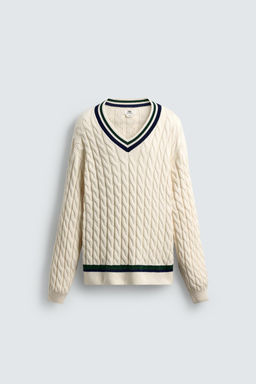 CABLE-KNIT SWEATER - Zara фото 6