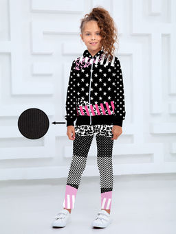 Толстовка "Звезды",чёрно-белый