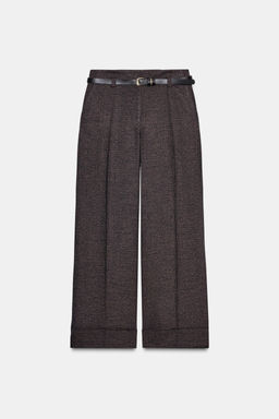 HOUNDSTOOTH TROUSERS WITH BELT - Zara фото 6