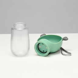 Поилка прогулочная 345 мл, зелёная - Пижон фото 5