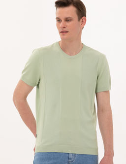 Su Ye_ili Slim Fit Bisiklet Yaka Triko Ti__rt