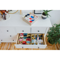 Органайзер для хранения белья Доляна Европа, 16 ячеек, 272510 см, бежевый фото 4