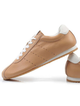 03-908396-5 DK. BEIGE Кеды женские (натуральная кожа) - Фабричный китай фото 17