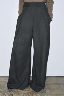ZW COLLECTION PINSTRIPE DARTED TROUSERS - Zara фото 2