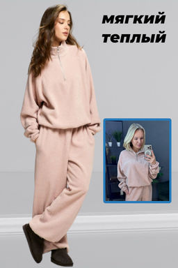 Анорак из плюша с начесом Pink