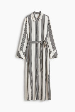 Vestido camisero con cintur?n de anudar