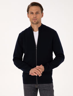 Lacivert Regular Fit Triko H_rka