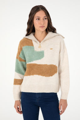 Женский кремовый свитер Неожиданная скидка в корзине - U.s. polo assn фото 10