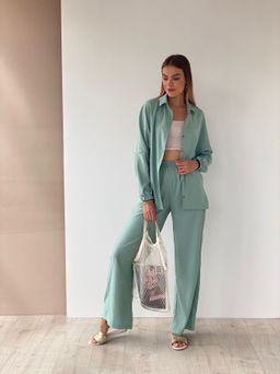 10005 Брюки летние фисташковые - Martichelli фото 2