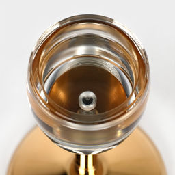 Подсвечник металлический «Безмятежность», стекло, на 1 свечу, цвет золото, 11×11×21 см