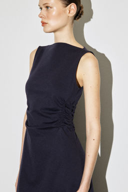 VESTIDO DE ALGOD?N EL?STICO CON CINTURA FRUNCIDA - H&m фото 3