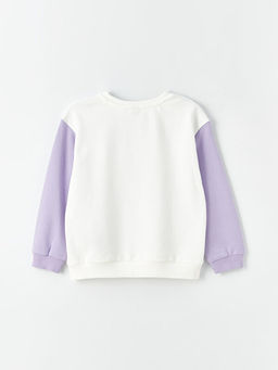 Bisiklet Yaka Nak??l? Uzun Kollu K?z ?ocuk Sweatshirt - Waikiki фото 2