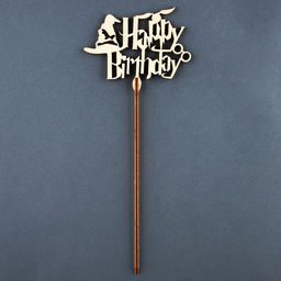 Цена за 5 шт. Топпер Happy Birthday, волшебный - Страна карнавалия фото 4