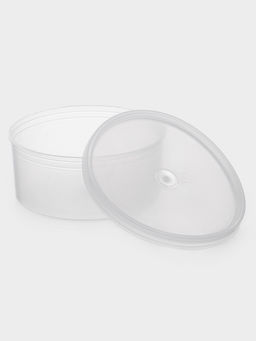 Цена за 5 шт. Контейнер пищевой, 450 мл, с герметичной крышкой, d=12.5 см, h=5.5 см, пластик