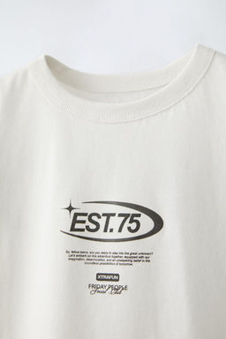 T-SHIRT WITH SLOGAN - Zara фото 3