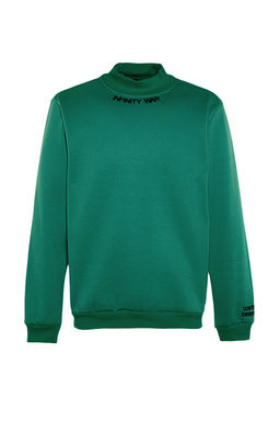 TRENDYOL MAN Ekru Regular/Normal Kesim Bal?kc? Yaka Ici Polar/S?cak Tutan Nak?sl? Sweatshirt TMNAW22SW0718 - Trendyolmilla фото 6