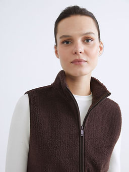 Dik Yaka Kad?n Polar Yelek