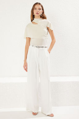 Siyah Drapeli Par?lt?l? Simli Orme Bluz TPRSS25BZ00012 - Trendyolmilla фото 13