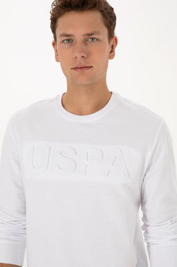 Erkek Beyaz Basic Sweatshirt - U.s. polo assn фото 2