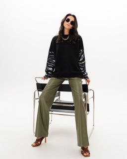 Свитшот с принтованными рукавами SSR003 - Sahar art lab фото 10