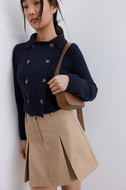 Fine-knit double-breasted cardigan - H&m фото 3