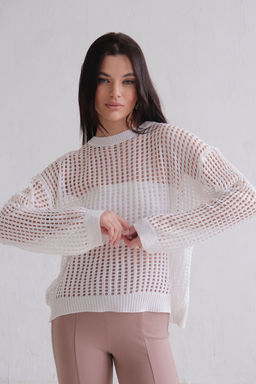 Martichelli Джемпер-сеть белый фото 20