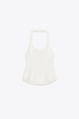 HALTER TOP WITH BOWS - Zara фото 12
