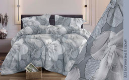 Постельное белье из бязи 125 г/м2 Наслаждение 1,5 сп. (диз.: 323 Богема 8 серый) 1,5 спальный