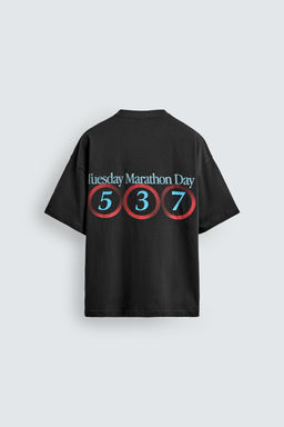 WASHED NUMBER T-SHIRT - Zara фото 8