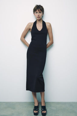 KNIT DRESS WITH OPEN BACK AND HEART APPLIQUE - Zara фото 5