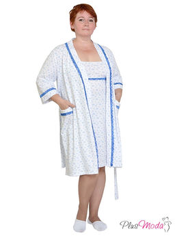 Халат Модель №116 размеры 44-84 - Plusmoda фото 3