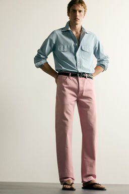 JEANS STRAIGHT FIT / Rosa claro - Zara фото 5