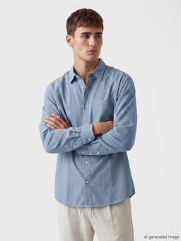 Рубашка мужская Regular Fit в клетку