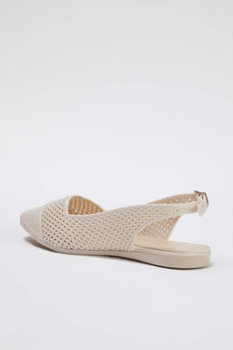 Trendyol Shoes Siyah Triko Arkas? Ac?k Sivri Burun Kad?n Babet TAKSS25BE00008 - Trendyolmilla фото 11