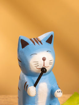 Сувенир «Кот с микрофоном», 3×4×8 см, дерево, МИКС