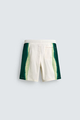 LONG STRIPED PRINT SWIMMING TRUNKS - Zara фото 2