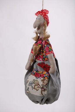 100% лен.сувенир(пакетница) Баба-Яга - Новый лен фото 12