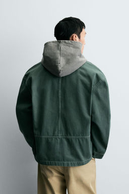 WASHED STRUCTURED OVERSHIRT - Zara фото 3
