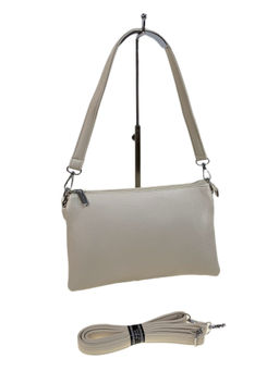 Женская сумка из искусственной кожи, цвет молочный