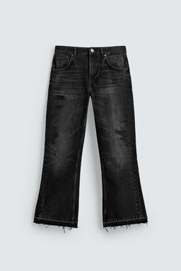 RIPPED FLARE FIT JEANS - Zara фото 7