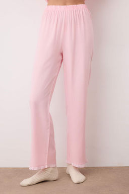 Trendyolmilla Pembe F?rf?rl? Cep Detayl? Viskon Dokuma Pijama Tak?m? THMAW25PT00146  фото 8