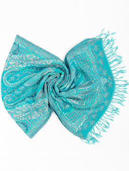 Палантин с вышивкой (шерсть вареная) в ассортименте № Тк906/99